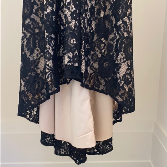 Aidan Mattox Hi-Low Black Lace Dress - Picture 3 of 6